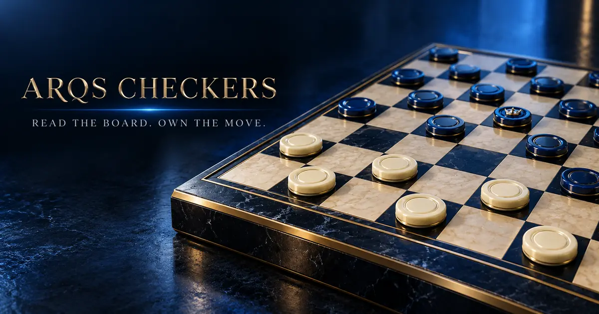 ARQS Checkers premium digital game artwork
